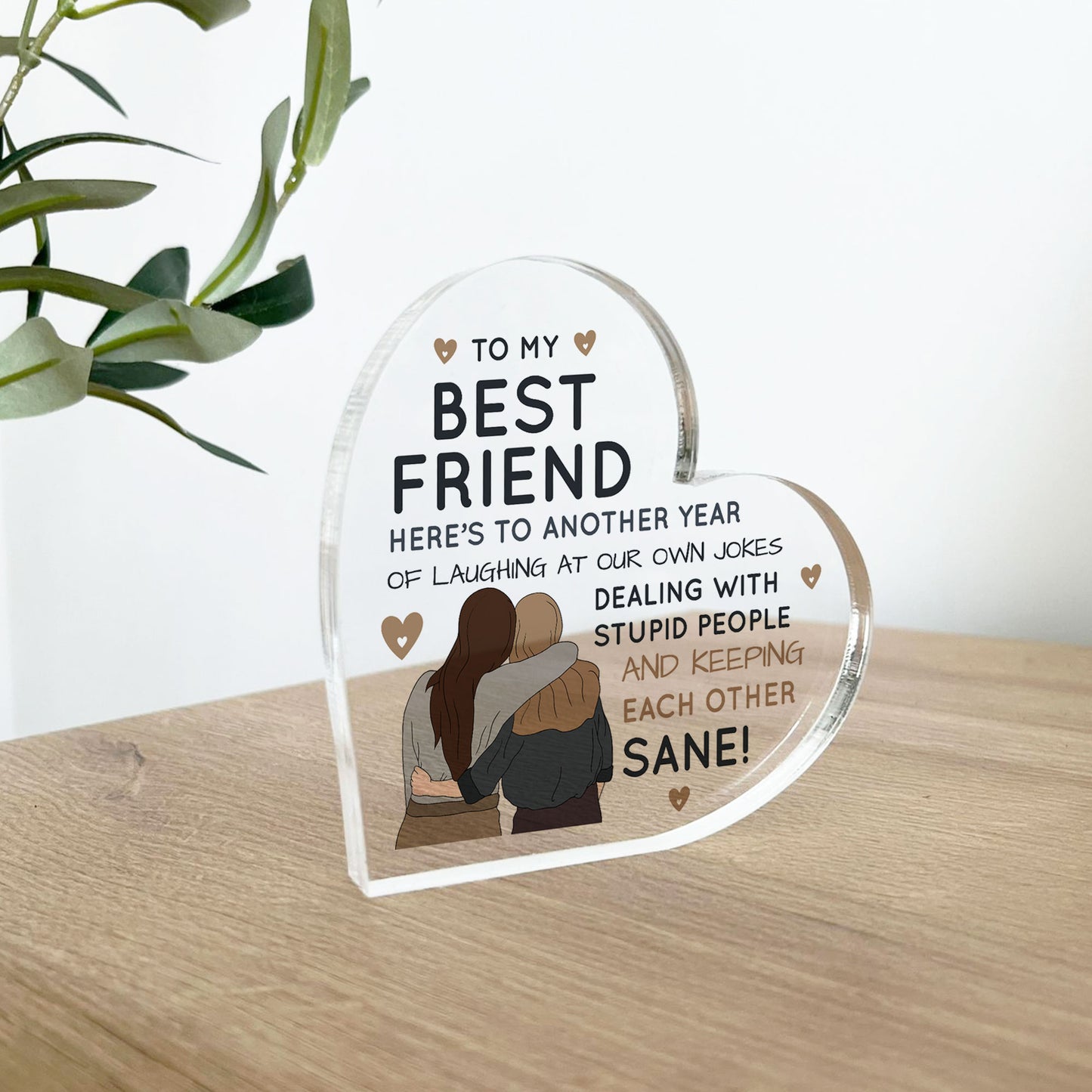 Friendship Gifts Acrylic Plaque Best Friend Gift For Her