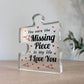 Gift For Boyfriend Girlfriend Husband Wife Missing Piece