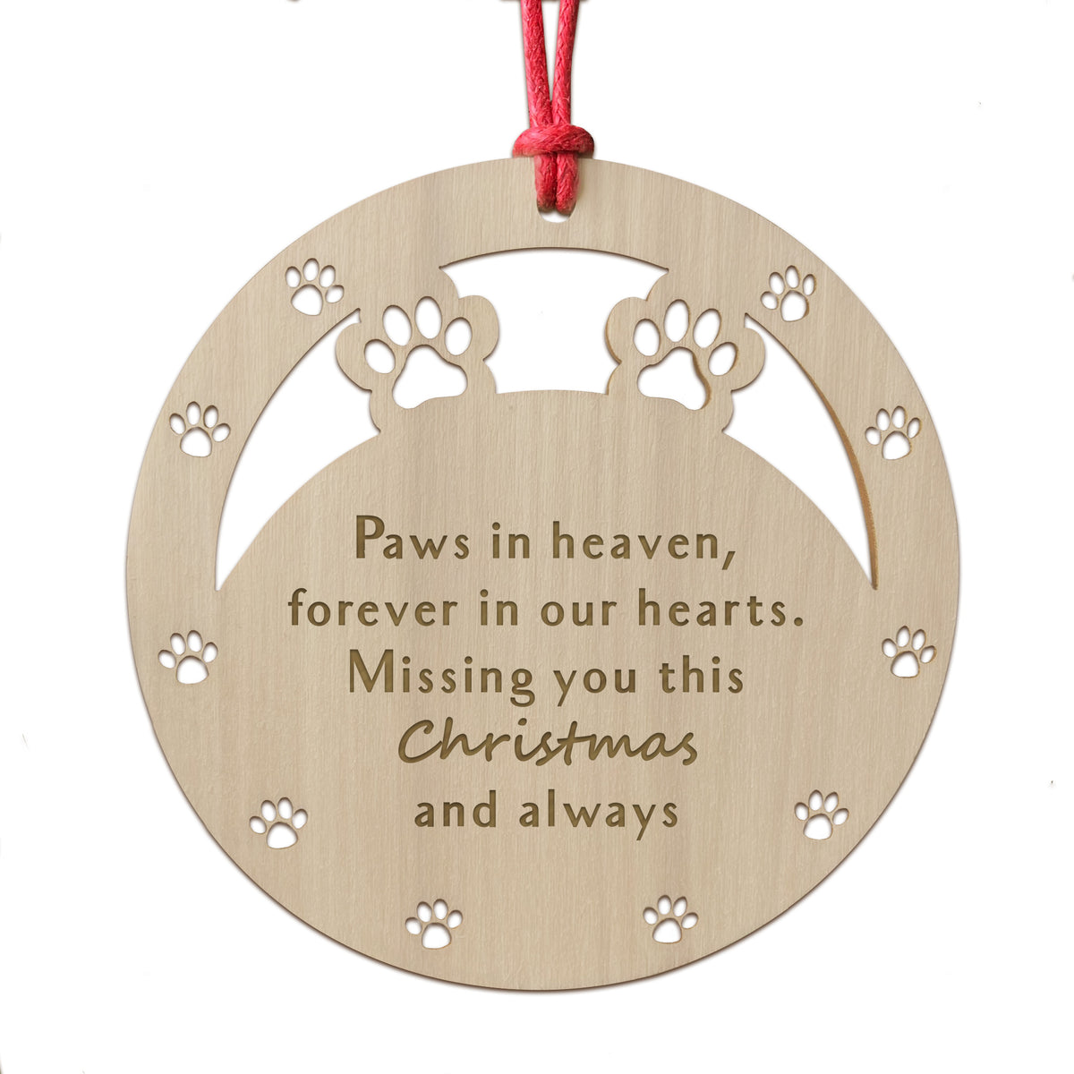 Dog Memorial Christmas Tree Decorations Pet Christmas Baubles