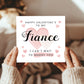 Valentines Card Fiance Almost Husband Valentines Card Fiancé
