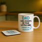 Funny Dad Gift Set From Daughter Ceramic Mug and Coaster Novelty