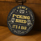 Funny Rude Bar Sign ITS A BAR Sign Wall Mounted Sign Man Cave