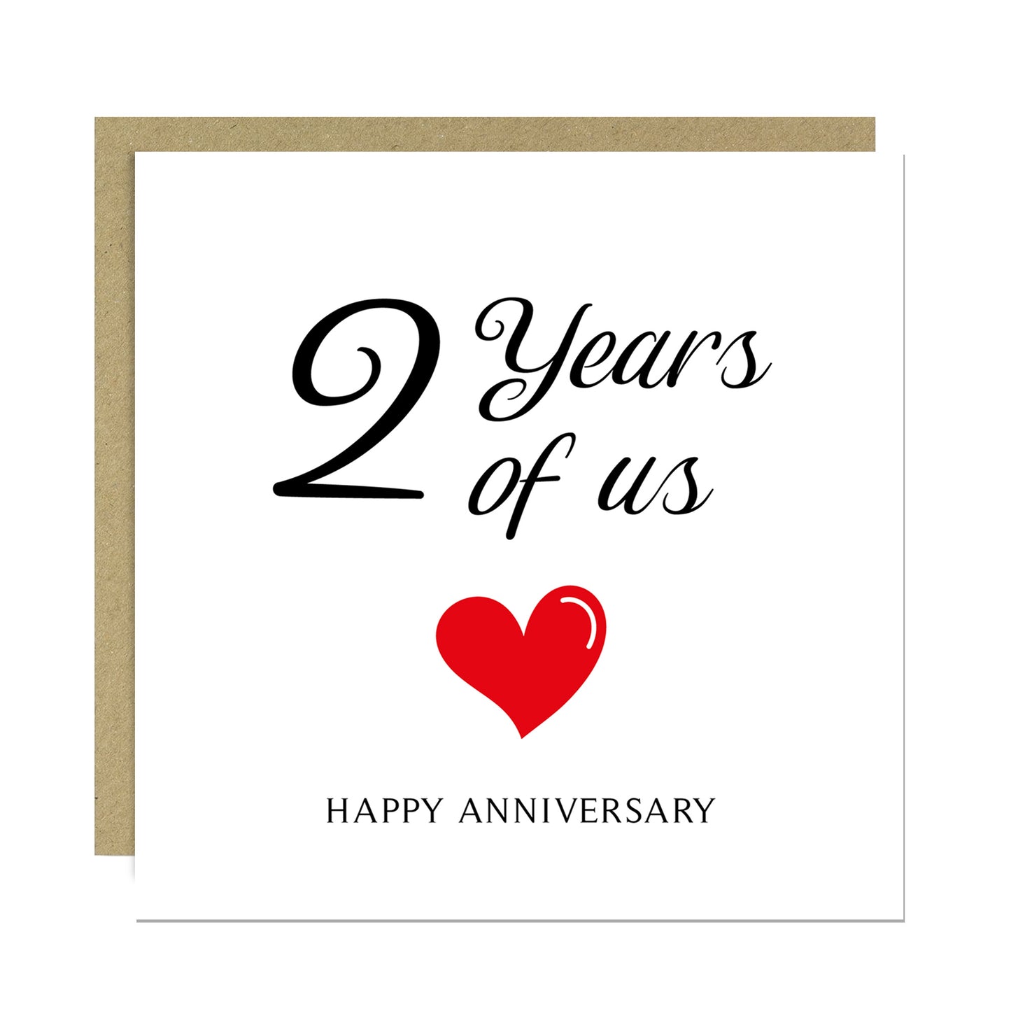2nd Anniversary Present Gift Set Plant Pot and Card Second
