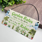 Garden Signs For Outside Hanging Garden Rules Sign For Yard