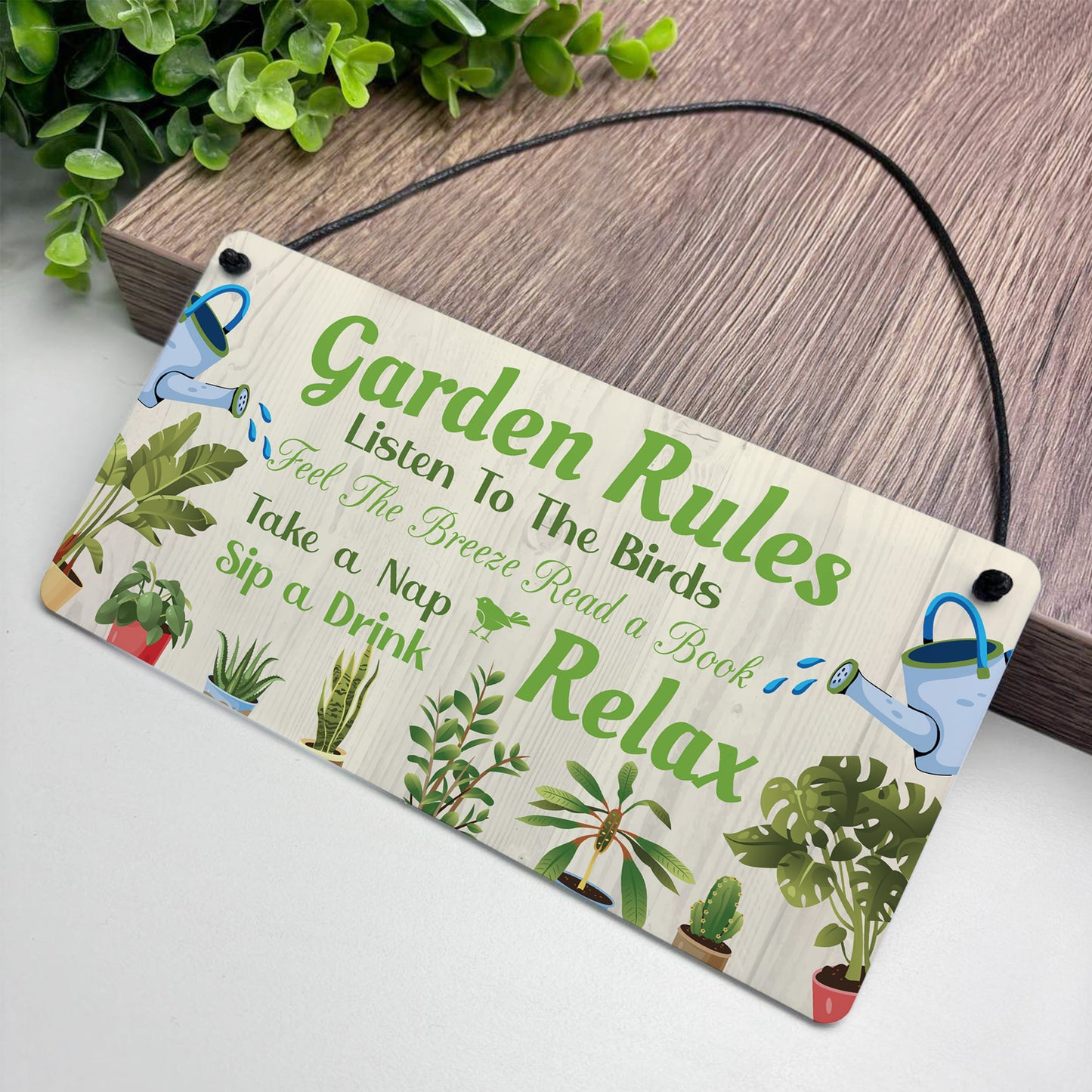 Garden Signs For Outside Hanging Garden Rules Sign For Yard