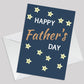 Fathers Day Card, Card for Dad, Stars Design With Envelope