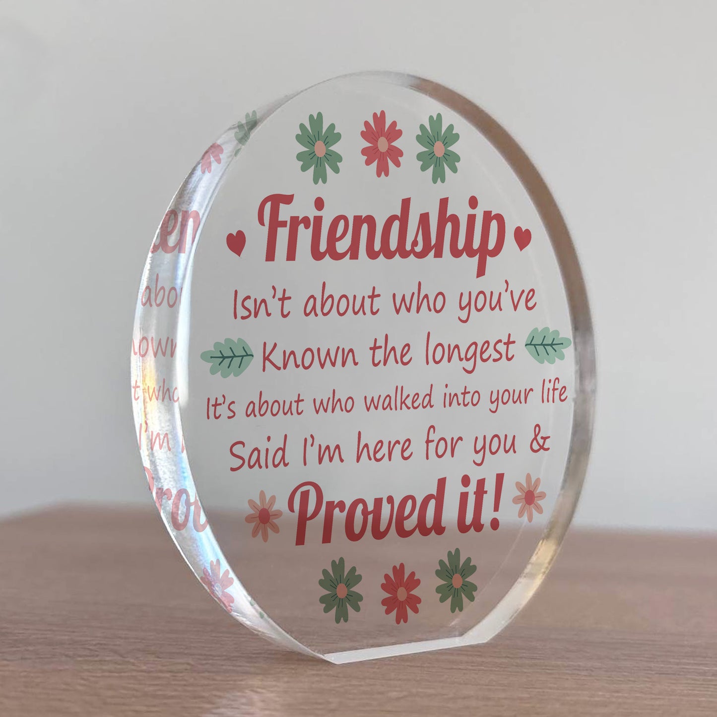 Friendship Plaque, Gift For Best Friend Birthday Christmas