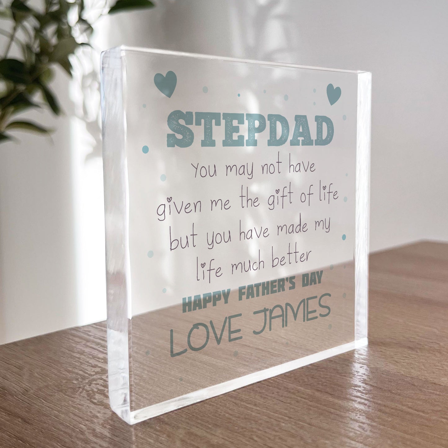 Fathers Day Gift For Step Dad Personalised Gift For Step Dad