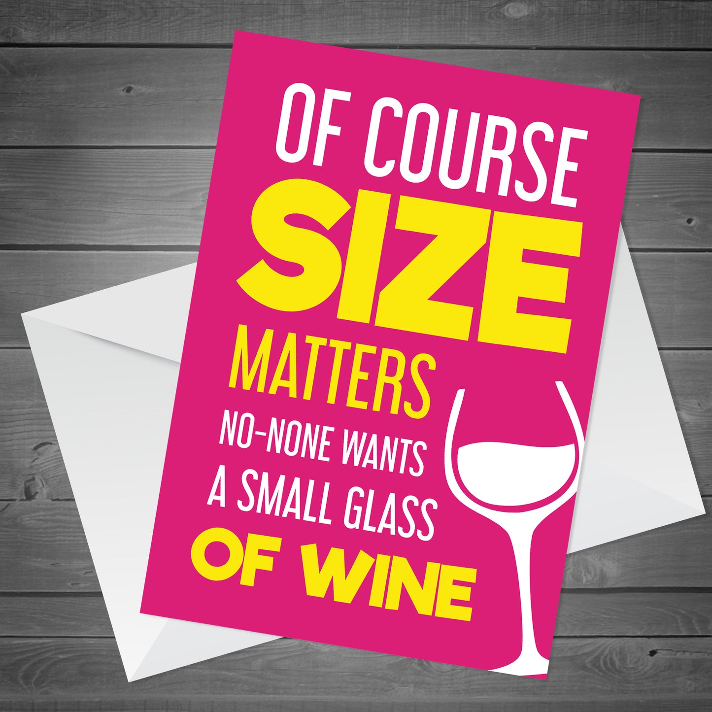 Funny Cards For Women Small Glass Of Wine Novelty Card For Her
