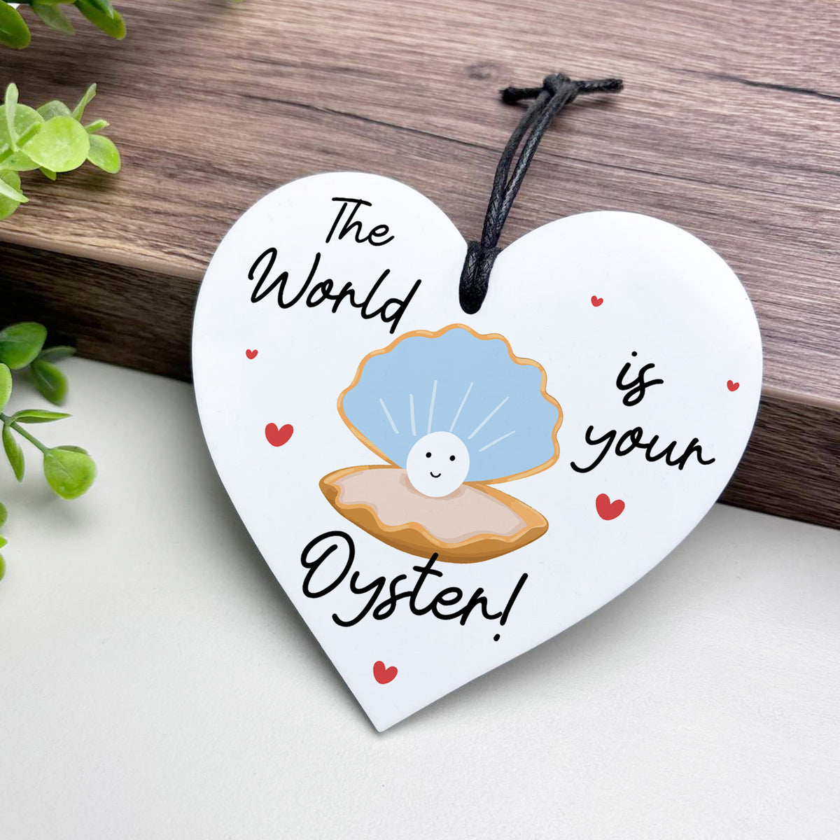 Cute Good Luck Gift For Him Her The World Is Your Oyster
