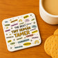 Funny Teacher Gift Teacher Coaster The Best Tiny Human Tamer