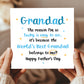 Fathers Day Card For Grandad BEST GRANDAD Card From Grandson