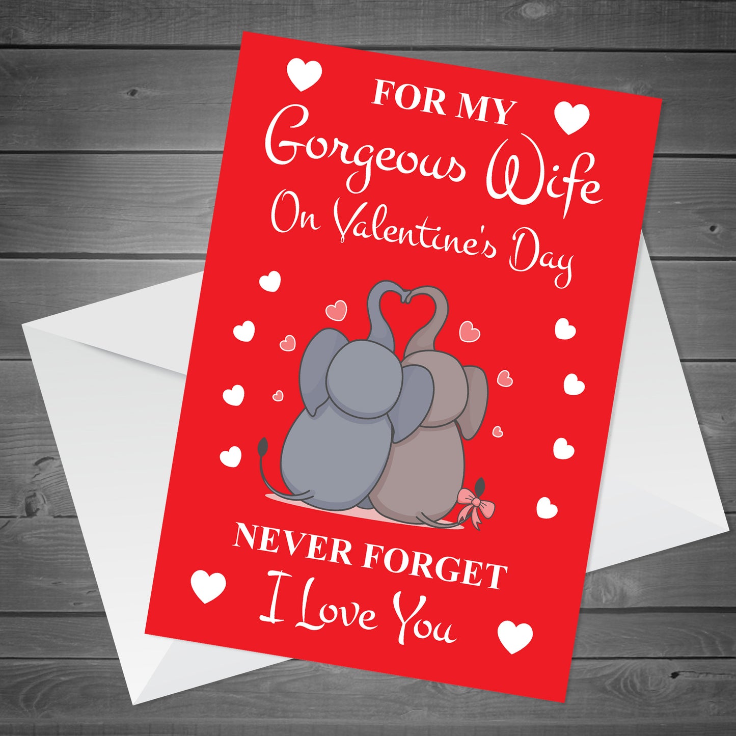 Valentines Day Card For Wife Happy Valentines Day Greeting Card