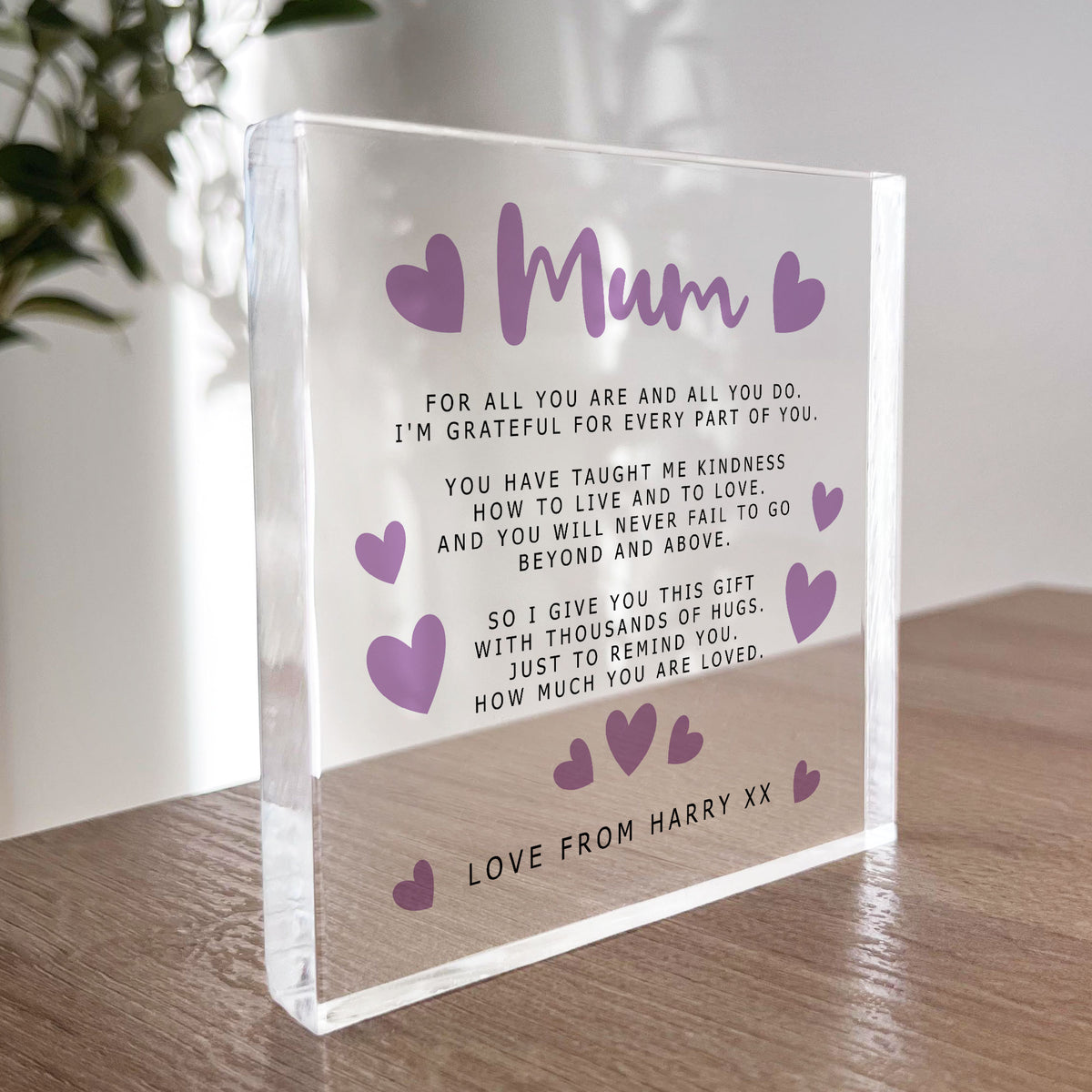 Personalised Gifts for Mum Birthday Gift from Daughter Son