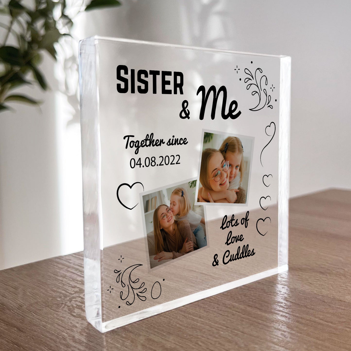 Personalised Gift For SISTER From Sister Brother SISTER AND ME
