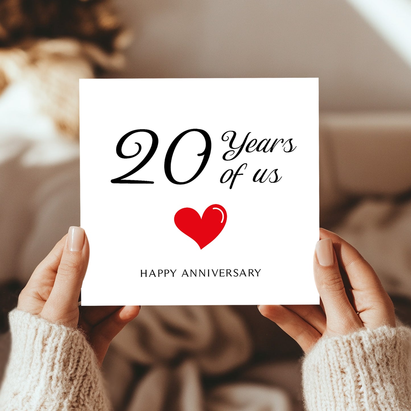 20th Anniversary Card For Husband Wife Grandparents Wedding