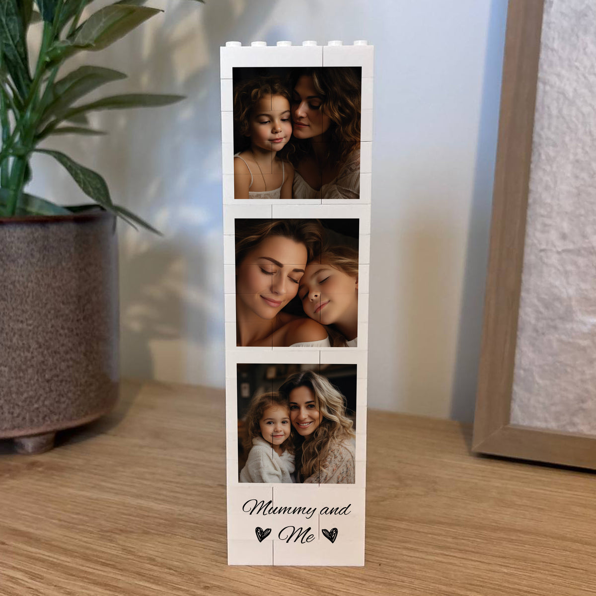 Personalised Mummy And Me Photo Block Photo Collage Daughter
