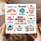 Happy Anniversary Card For Girlfriend Kraft Envelope