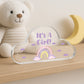 It's A Girl Gender Reveal Plaque Keepsake Nursery Decor Gifts