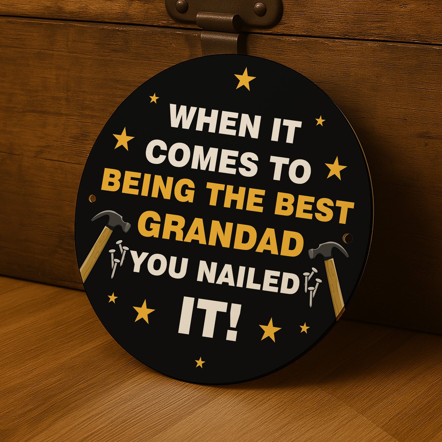 Fathers Day Gift For Grandad Nailed It Grandad Gift Man Cave