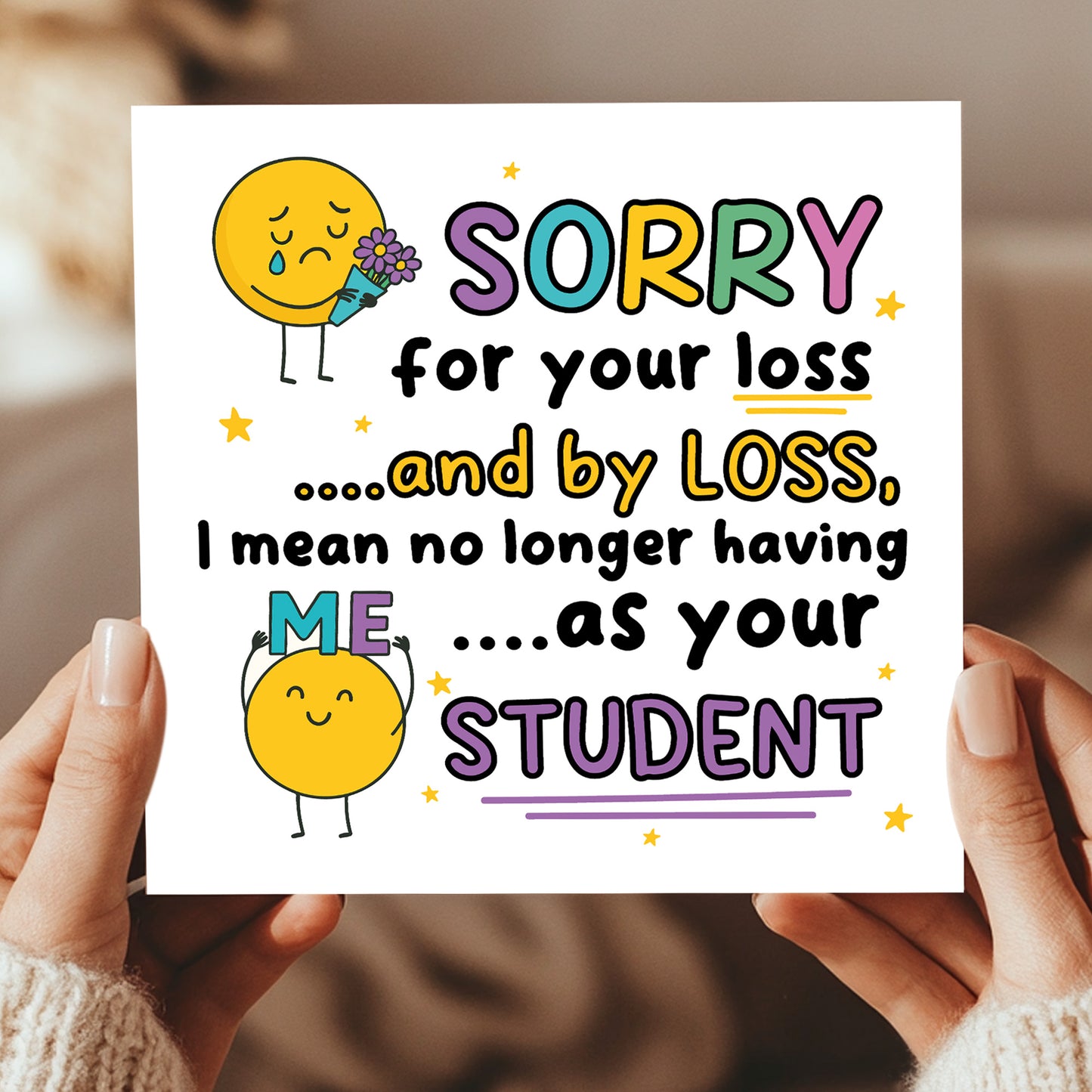 Funny Leaving School Nursery College Card For Teacher Goodbye