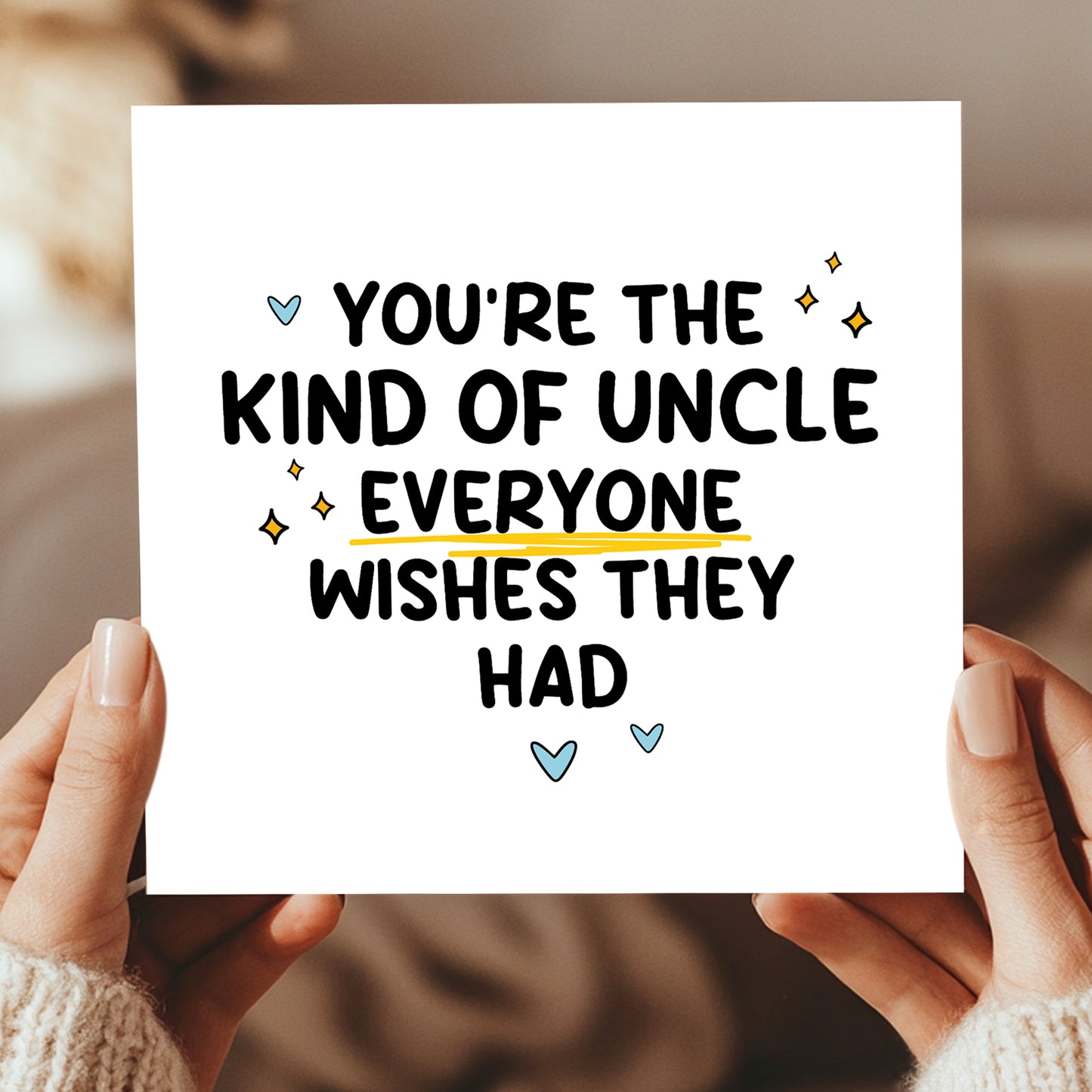 Thank You Card For Uncle Everyone Wishes They Had Card