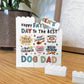 Dog Dad Gift For Fathers Day Building Block Dad Plaque Funny
