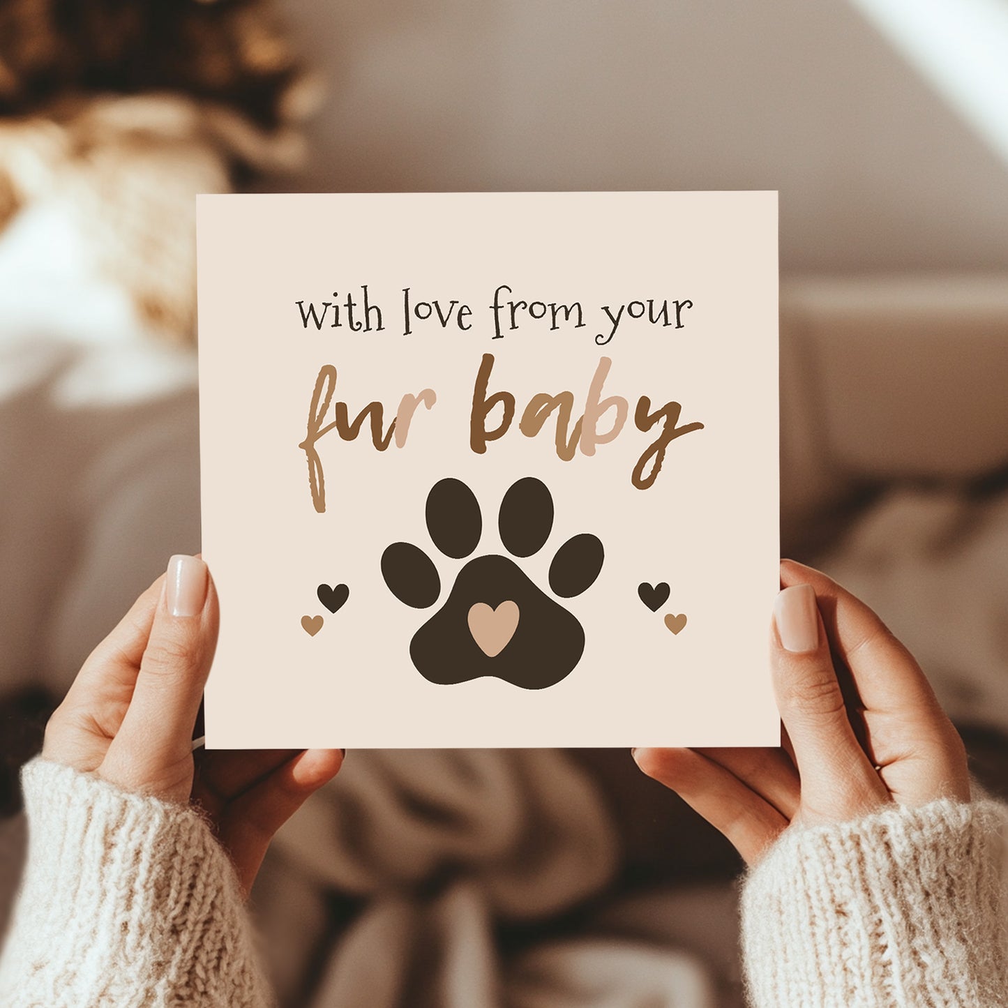 Happy Birthday Card From Your Fur Baby Birthday Card From Dog