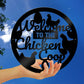 Chicken Coop Sign Wall Mounted Chicken Coop Decor Plaque Outdoor