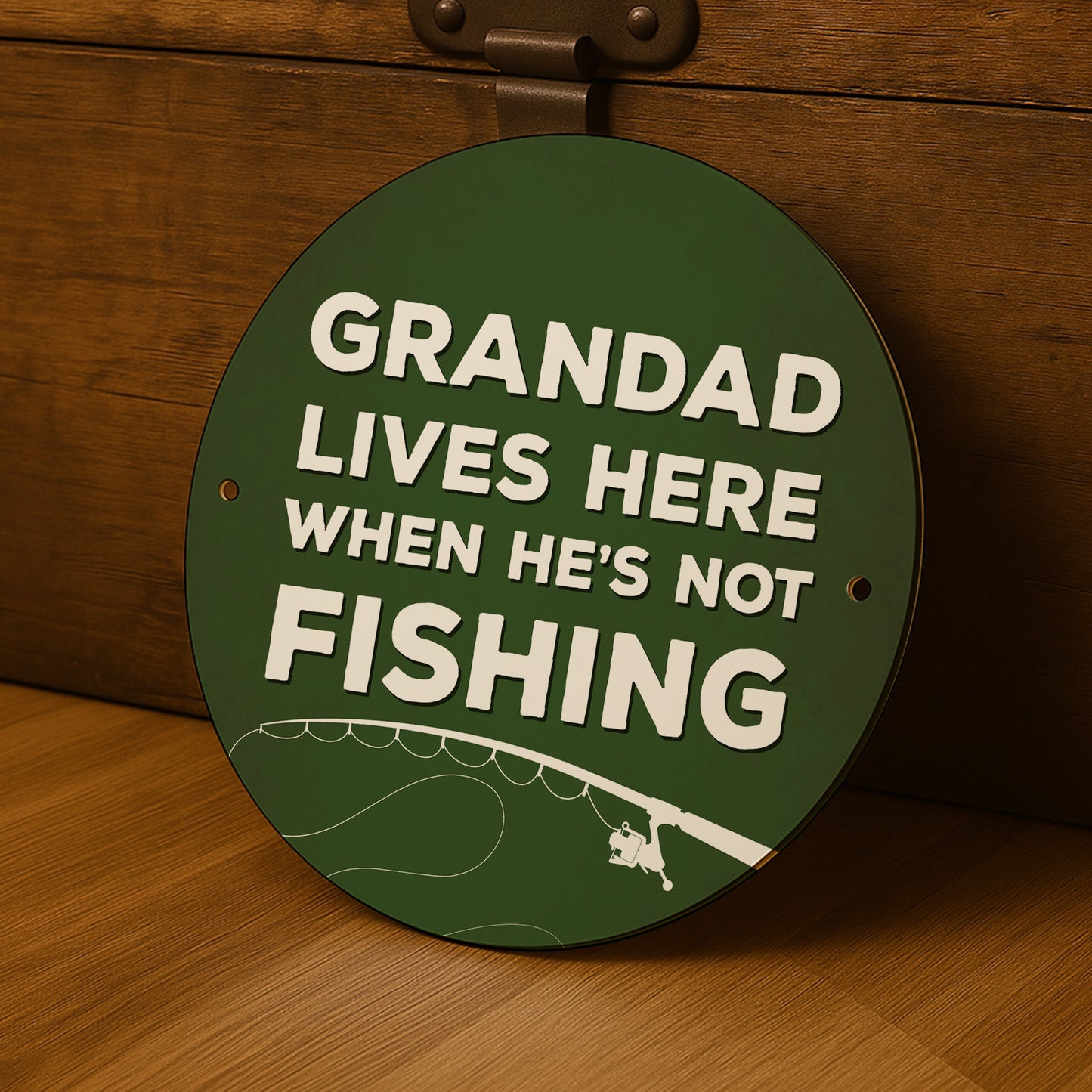 Fishing Gift Hanging Fishing Sign For Man Cave Garage Funny Gift