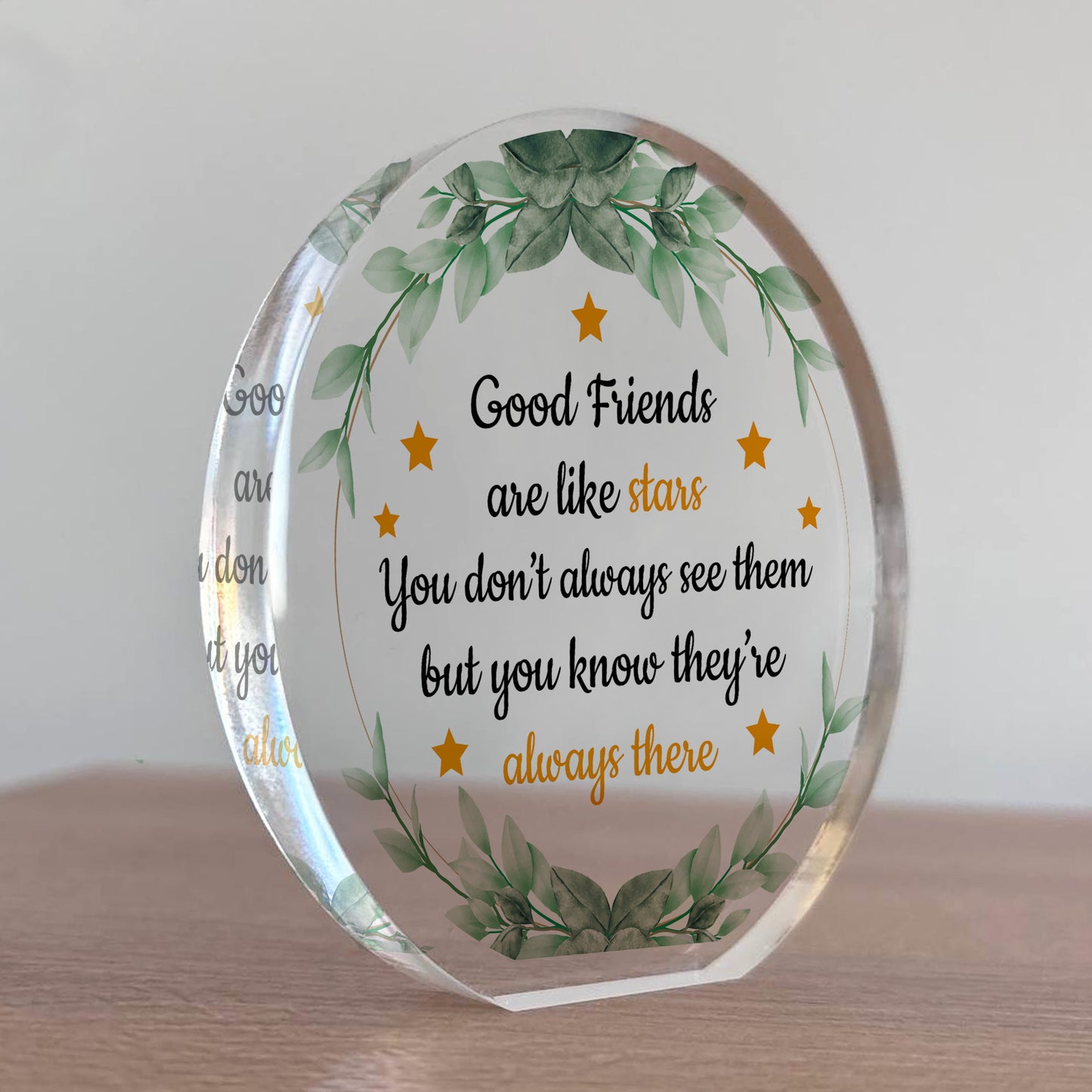 Gift For Long Distance Friend Acrylic Plaque Good Friends Gifts