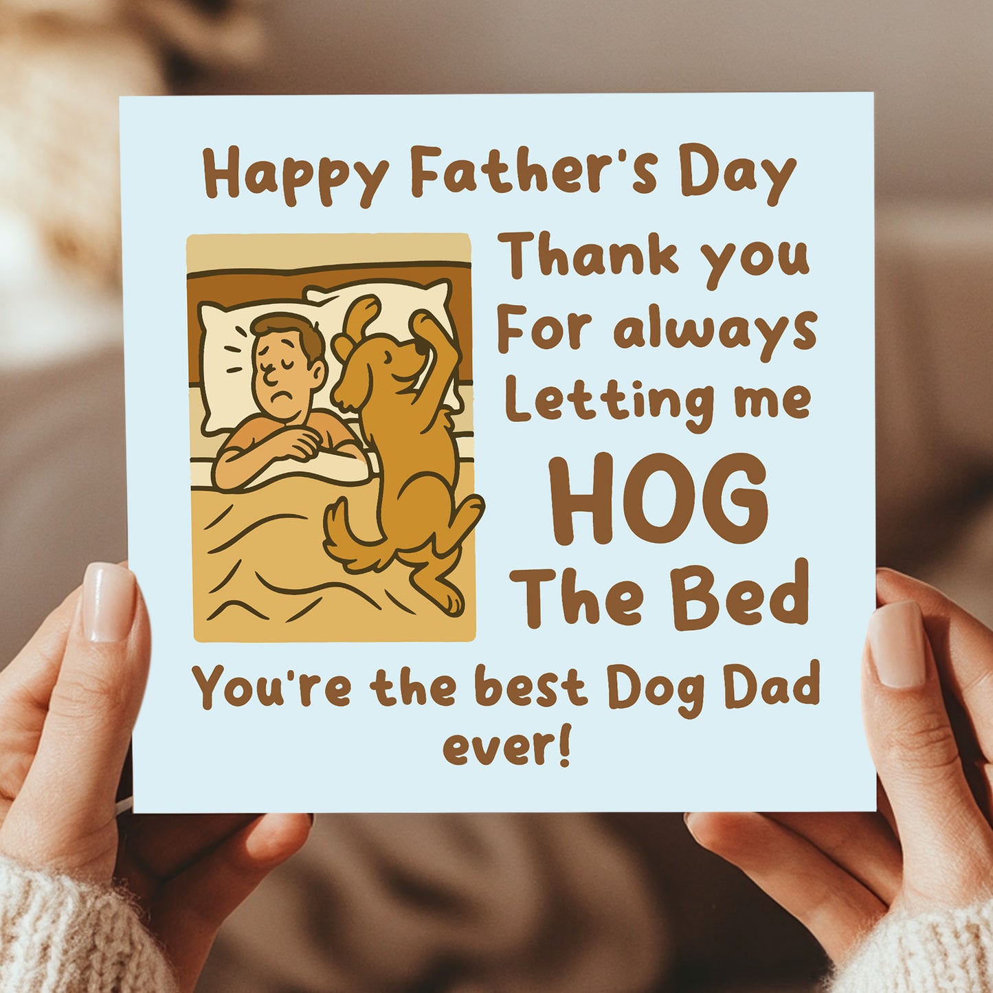 Best Dog Dad Ever Card For Fathers Day From The Dog Fathers Day
