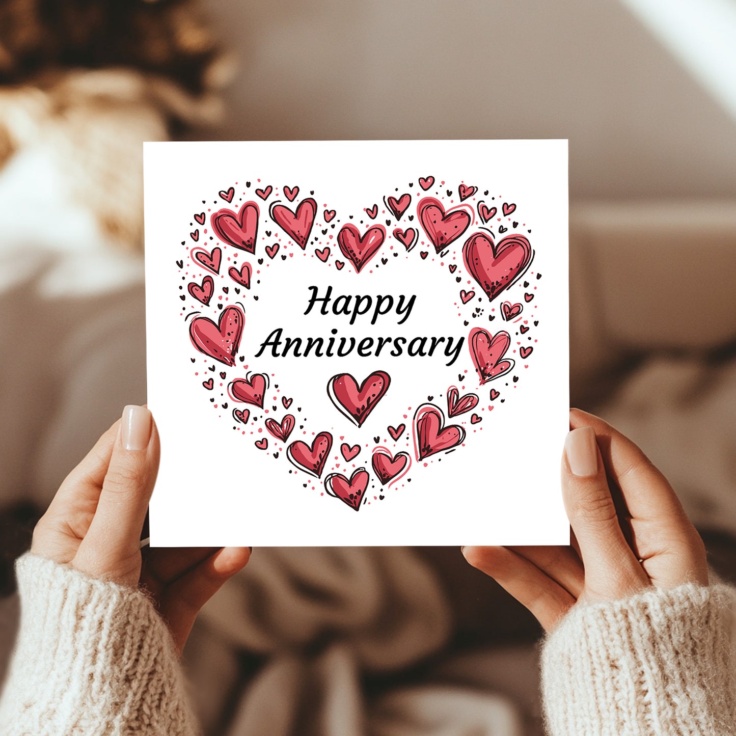 Anniversary Card For Couple Boyfriend Husband Wife 1st 10th 50th