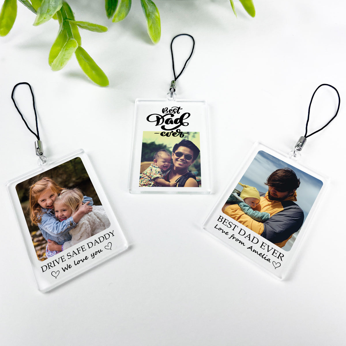 PERSONALISED DAD KEYRING Best Dad Ever Gift For Fathers Day