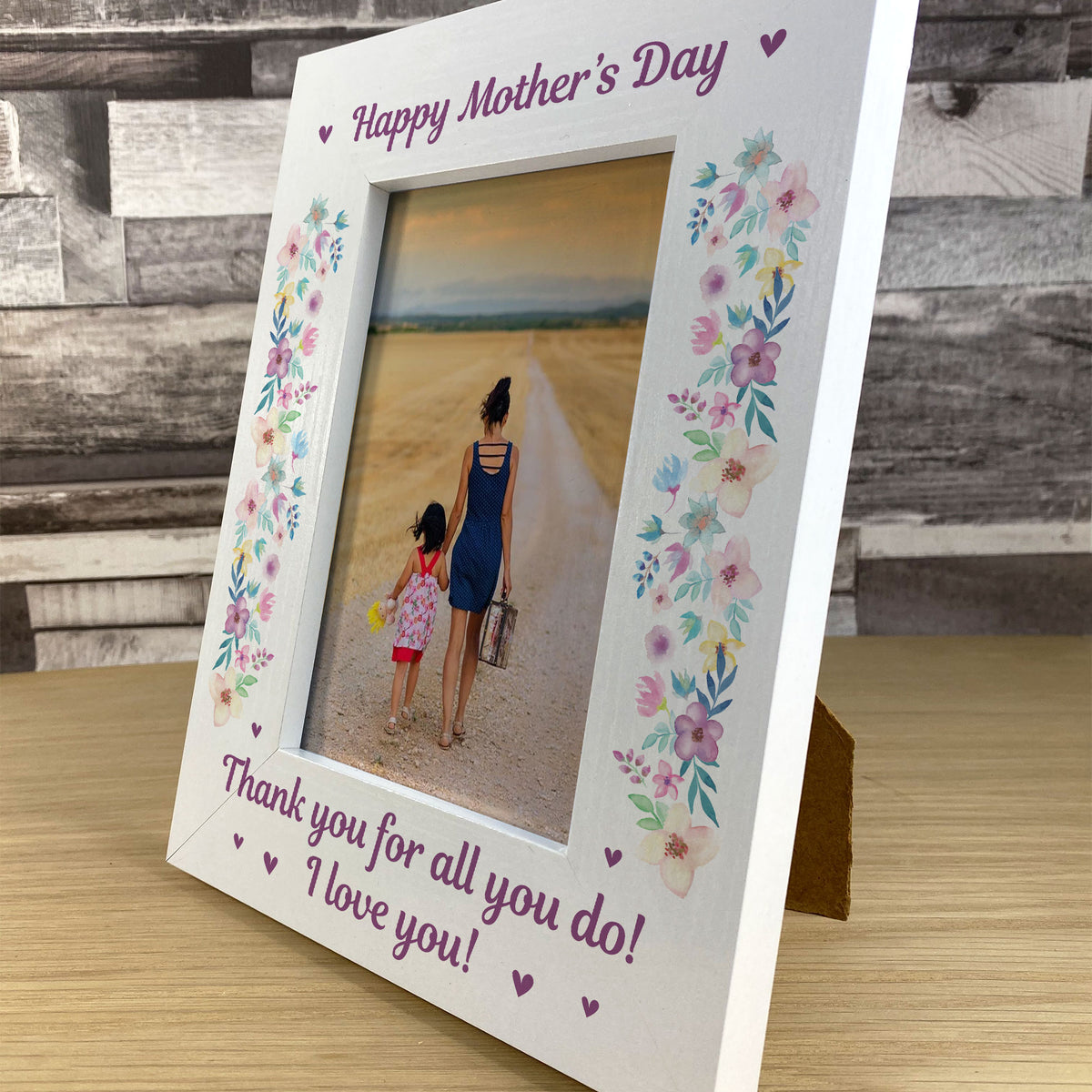 Mothers Day Gift Wooden 6x4  Frame Mum Gift From Daughter Son
