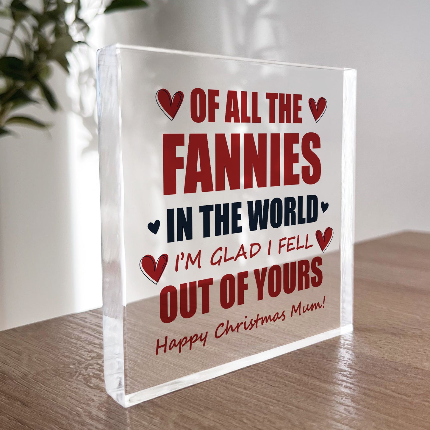 Funny Gift For Mum For Christmas Acrylic Plaque Mum Gifts