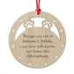 Memorial Christmas Bauble For Pet Dog Engraved Memorial Decor