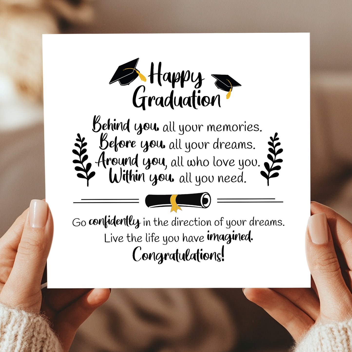 Happy Graduation Card For Daughter Son Grandson Granddaughter
