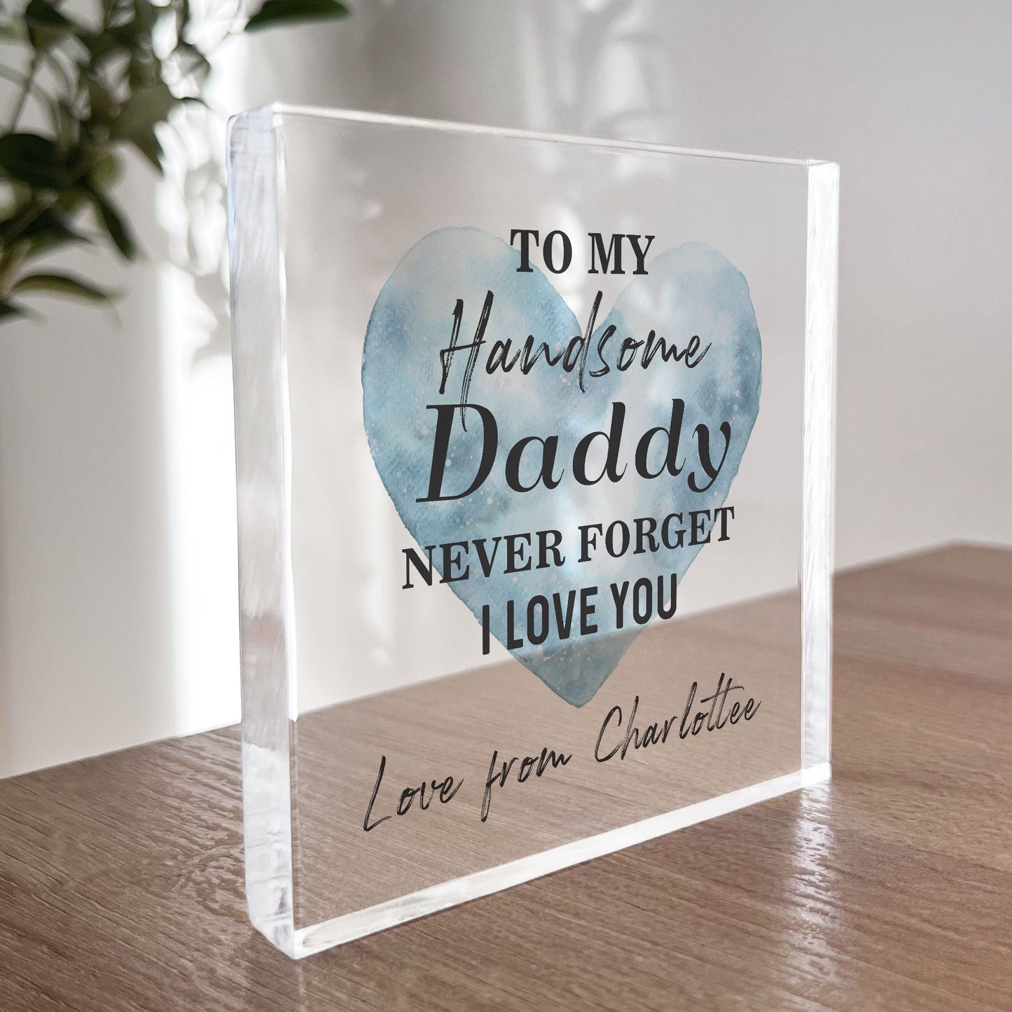 Daddy Gift For Fathers Day Birthday NEVER FORGET I LOVE YOU