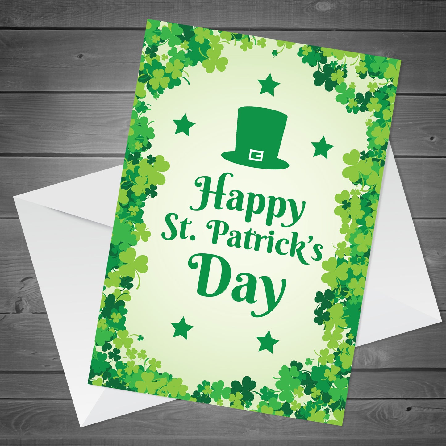 Happy St Patricks Day Greetings Card Irish Day Card For Friends