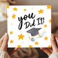 Graduation Card For Daughter Son YOU DID IT Card With Envelope