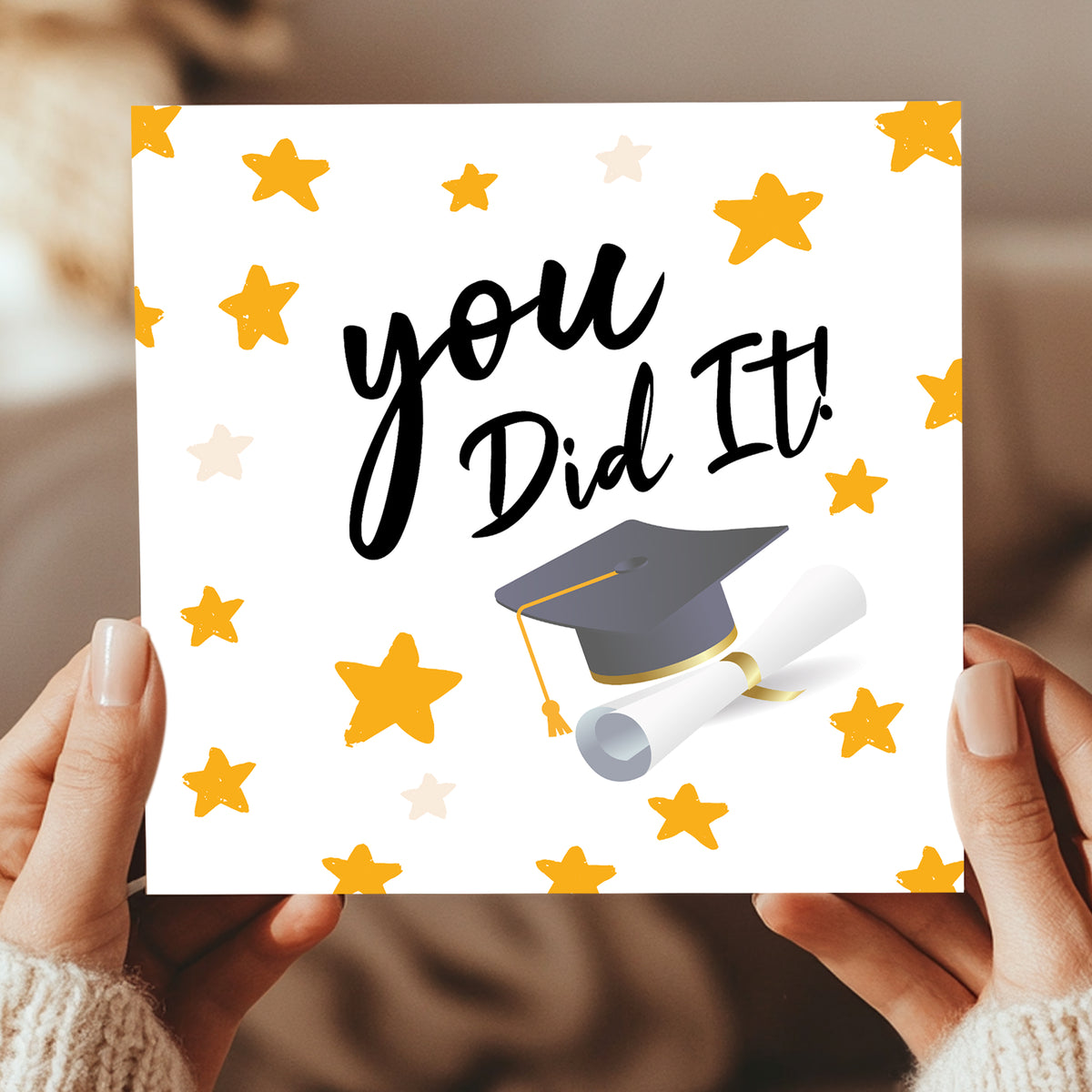 Graduation Card For Daughter Son YOU DID IT Card With Envelope