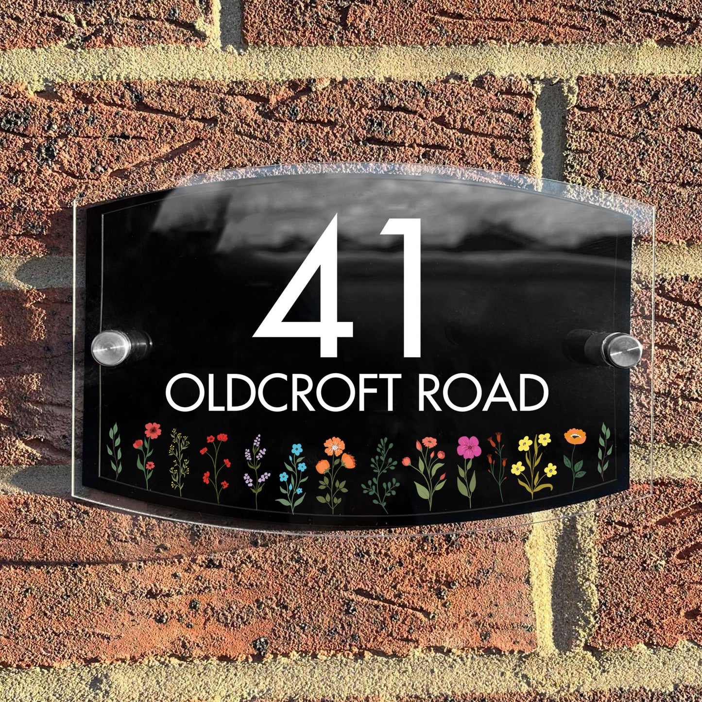 House Signs Acrylic Door Number Sign House Name Road Plate