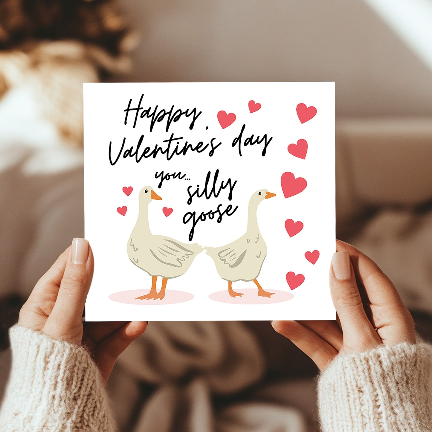 Valentine's Day Card For Him Silly Goose Valentines Day Card