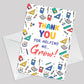 Thank You Cards Thank You For Helping Me Grow Cards for Him Her