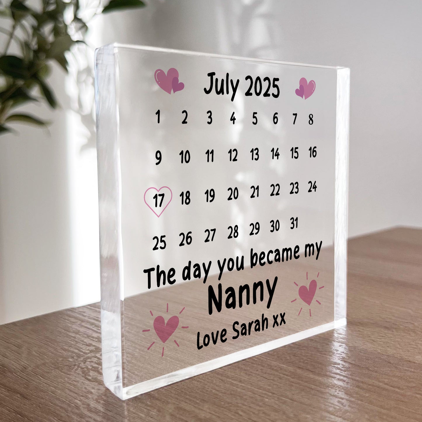 Nanny Gift Personalised Nan 1st Mother's Day Gift For Nanny