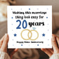 20th Wedding Anniversary Card For Husband Wife Couple