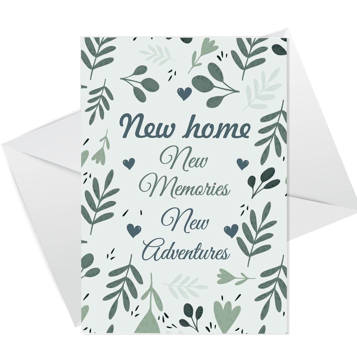 new home congratulations card and heart keepsake housewarming