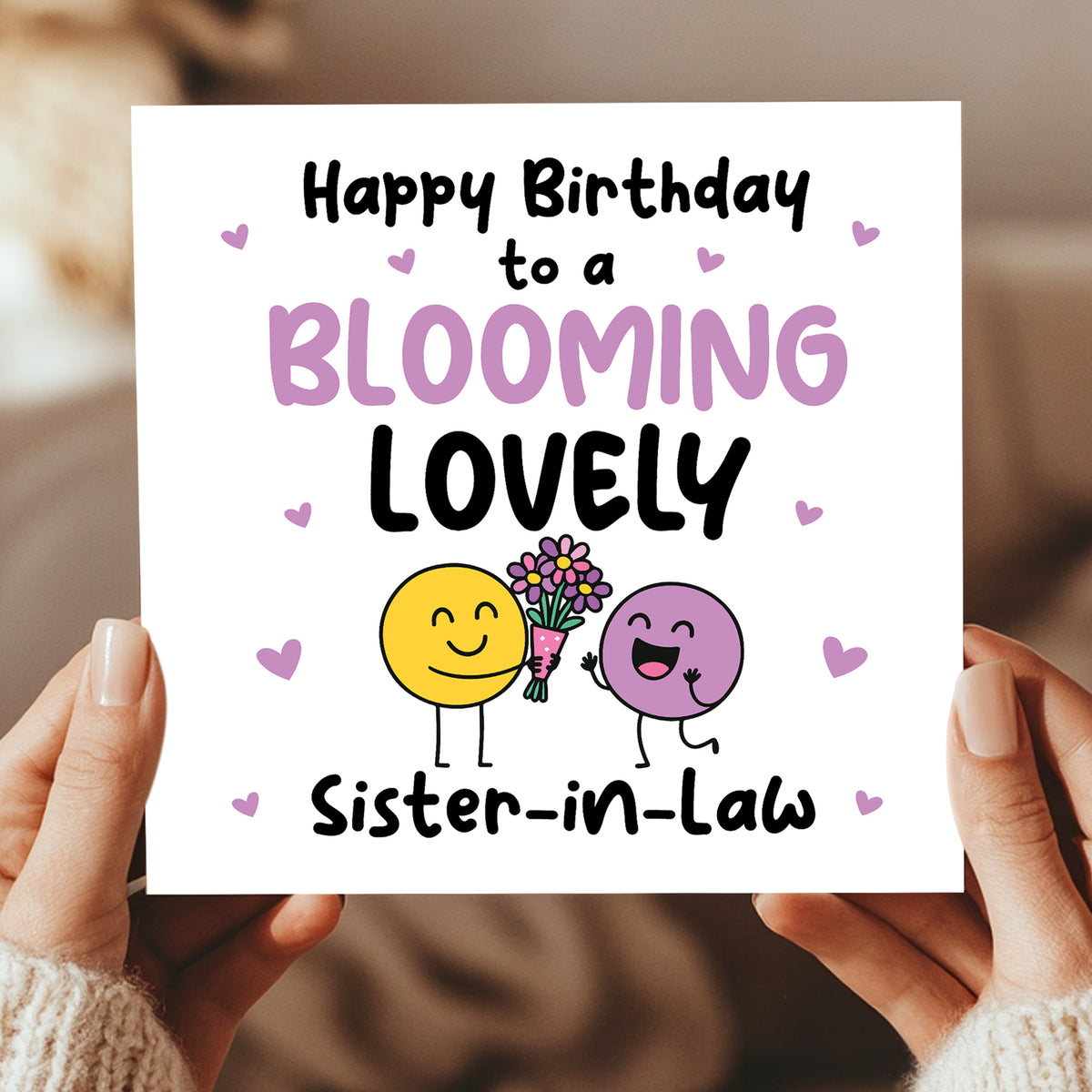 Happy Birthday Card For Sister In Law Blooming Lovely Sister