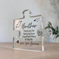 Special Brother Gift For Birthday Christmas Puzzle Piece
